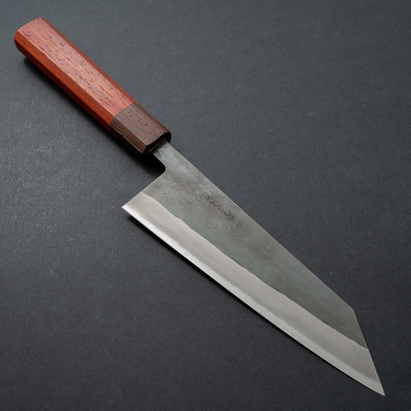 Hitohira TD Blue #2 Stainless Clad Kurouchi Bunka 170mm Padauk Handle - Tetogi
