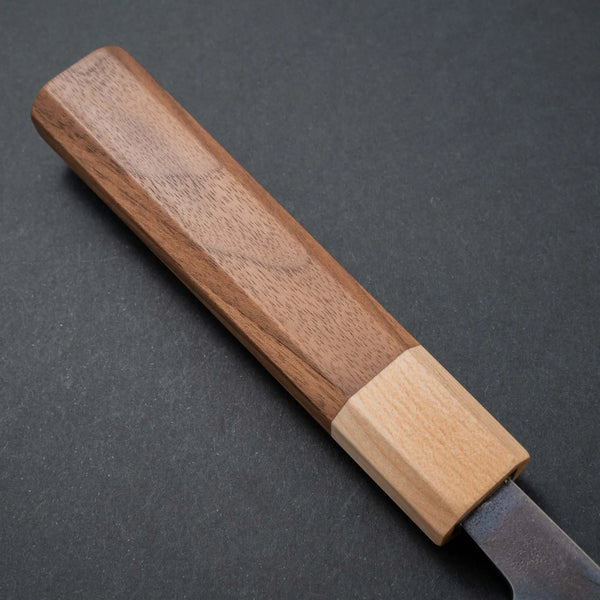 Hitohira TD Blue #2 Stainless Clad Kurouchi Gyuto 165mm Walnut Handle - Tetogi