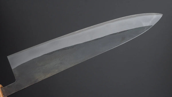Hitohira TD Blue #2 Stainless Clad Kurouchi Gyuto 210mm Walnut Handle - Tetogi