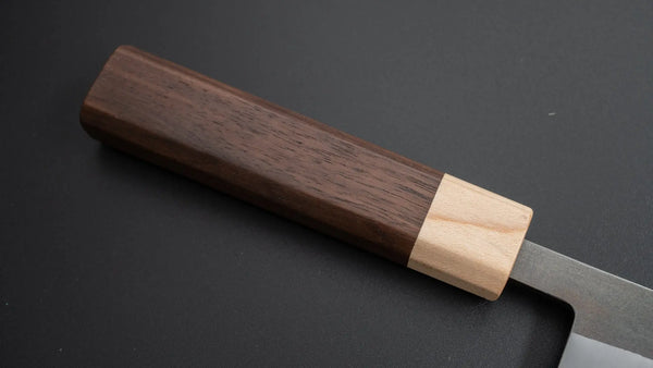 Hitohira TD Blue #2 Stainless Clad Kurouchi Petty 135mm Walnut Handle - Tetogi