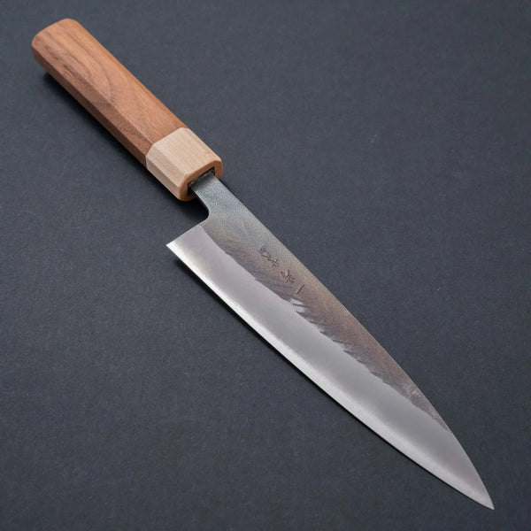 Hitohira TD Blue #2 Stainless Clad Kurouchi Petty 150mm Walnut Handle - Tetogi