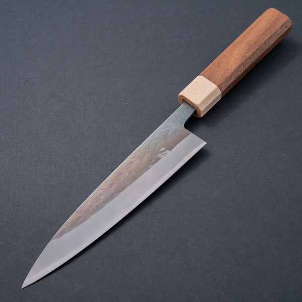 Hitohira TD Blue #2 Stainless Clad Kurouchi Petty 150mm Walnut Handle - Tetogi