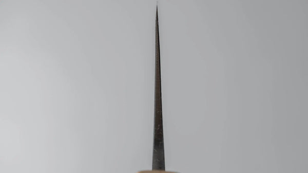 Hitohira TD Blue #2 Stainless Clad Migaki Nakiri 165mm Walnut Handle - Tetogi
