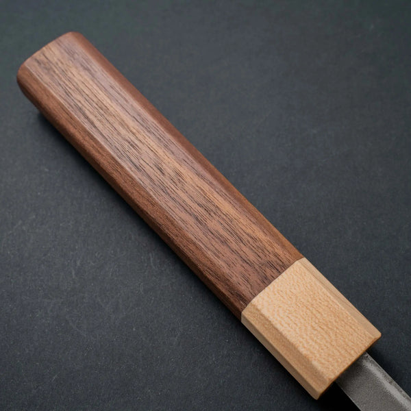 Hitohira TD Blue #2 Stainless Clad Nashiji Gyuto 210mm Walnut Handle - Tetogi