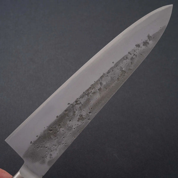 Hitohira TD Blue #2 Stainless Clad Nashiji Yo Gyuto 210mm Walnut Handle - Tetogi