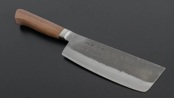 Hitohira TD Blue #2 Stainless Clad Nashiji Yo Nakiri 150mm Walnut Handle - Tetogi
