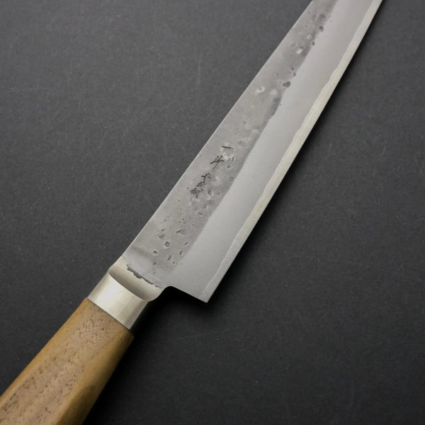 Hitohira TD Blue #2 Stainless Clad Nashiji Yo Sujihiki 240mm Walnut Handle - Tetogi