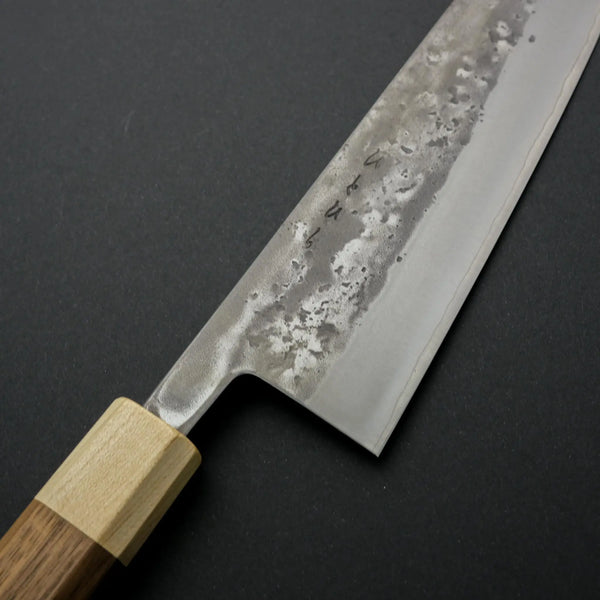 Hitohira TD SLD Nashiji Gyuto 240mm Walnut Handle - Tetogi