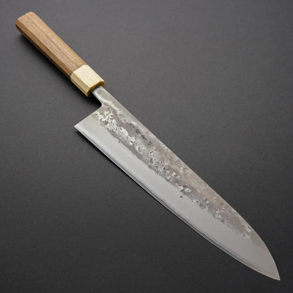 Hitohira TD SLD Nashiji Gyuto 240mm Walnut Handle - Tetogi