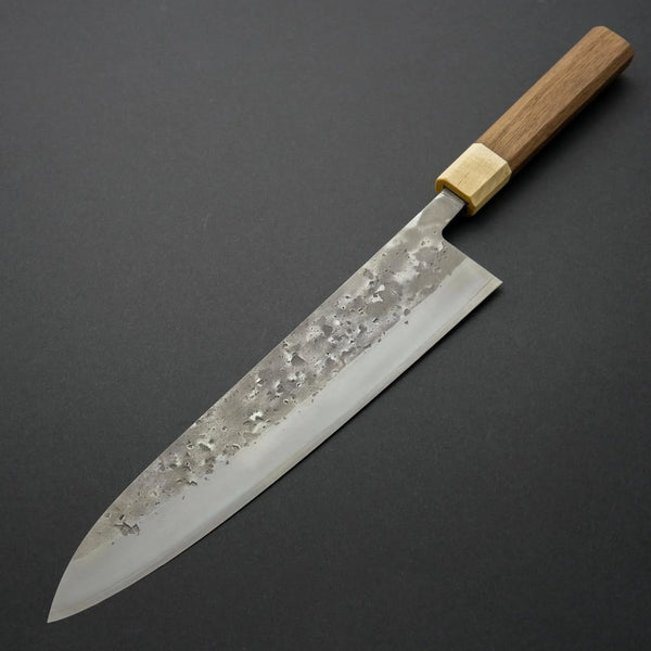Hitohira TD SLD Nashiji Gyuto 240mm Walnut Handle - Tetogi