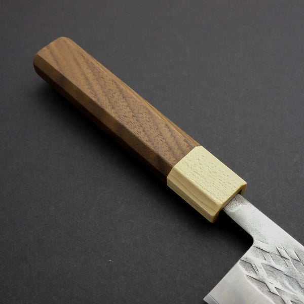 Hitohira TD SLD Tsuchime Gyuto 210mm Walnut Handle - Tetogi