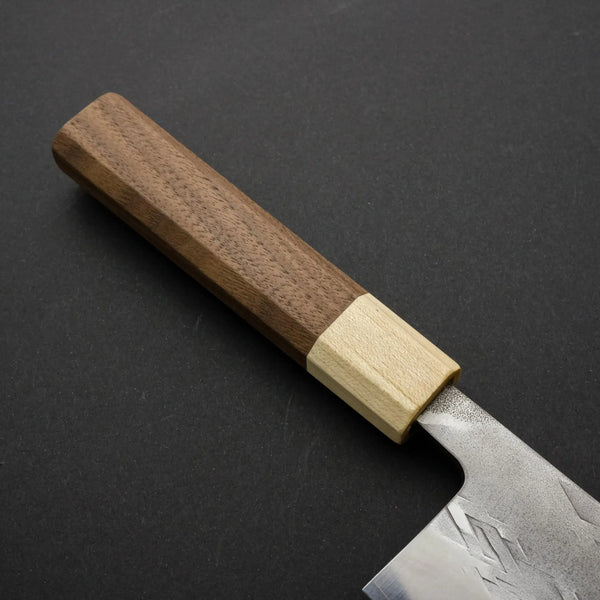 Hitohira TD SLD Tsuchime Nakiri 165mm Walnut Handle - Tetogi