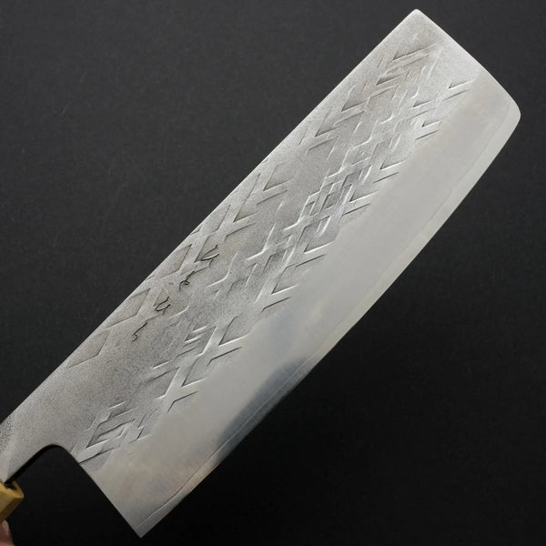 Hitohira TD SLD Tsuchime Nakiri 165mm Walnut Handle - Tetogi
