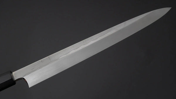 Hitohira Togashi Blue #1 Tanryumon Mizu Honyaki Yanagiba 300mm Kurokaki Persimmon Handle (Saya) - Tetogi