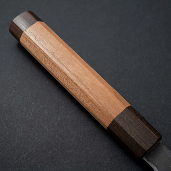 Hitohira Togashi Blue #2 Kurouchi Kiritsuke Gyuto 210mm Cherry Wood Handle (Ebony End) - Tetogi