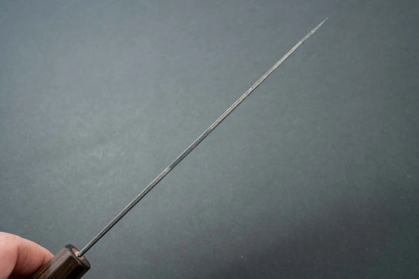 Hitohira Togashi Blue #2 Kurouchi Kiritsuke Gyuto 210mm Cherry Wood Handle (Ebony End) - Tetogi