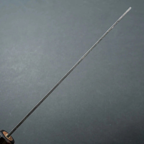 Hitohira Togashi Blue #2 Kurouchi Nakiri Cherry Wood Handle (Ebony End) - Tetogi