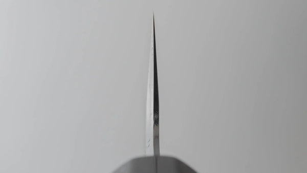 Hitohira Togashi Blue #2 Kurouchi Sujihiki 270mm Cherry Wood Handle (Ebony End) - Tetogi