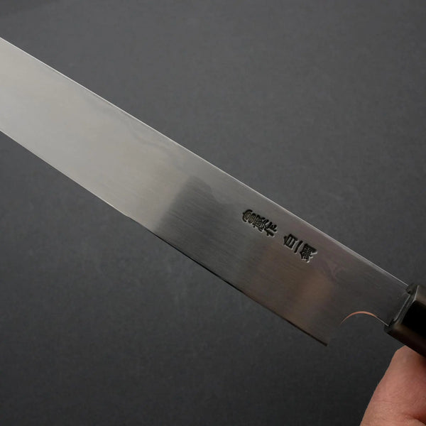 Hitohira Togashi White #1 Damascus Yanagiba 300mm Ebony Handle (Saya) - Tetogi