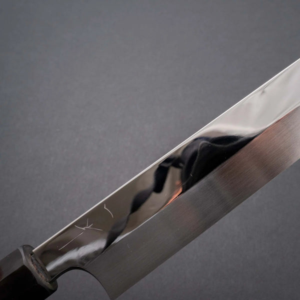 Hitohira Togashi White #1 Fuji Mizu Honyaki Yanagiba 330mm Taihei Ebony Handle (Saya) - Tetogi