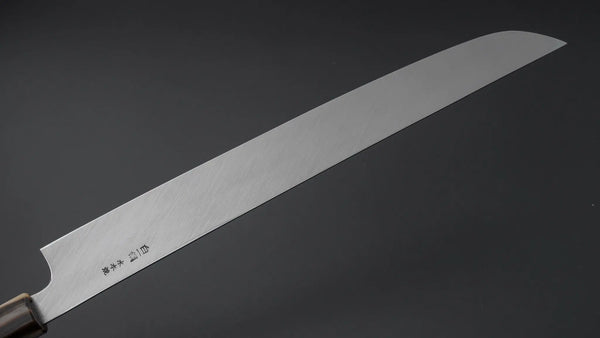Hitohira Togashi White #1 Mizu Honyaki Yanagi Sakimaru 330mm Taihei Makassar Ebony Handle (Saya) - Tetogi