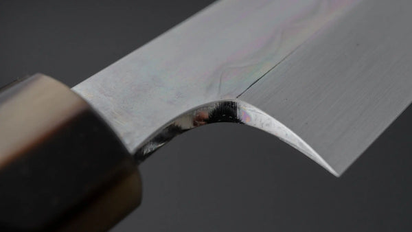 Hitohira Togashi White #1 Mizu Honyaki Yanagi Sakimaru 330mm Taihei Makassar Ebony Handle (Saya) - Tetogi