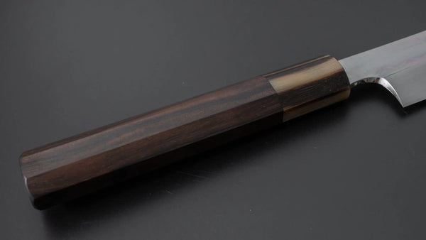 Hitohira Togashi White #1 Mizu Honyaki Yanagi Sakimaru 330mm Taihei Makassar Ebony Handle (Saya) - Tetogi