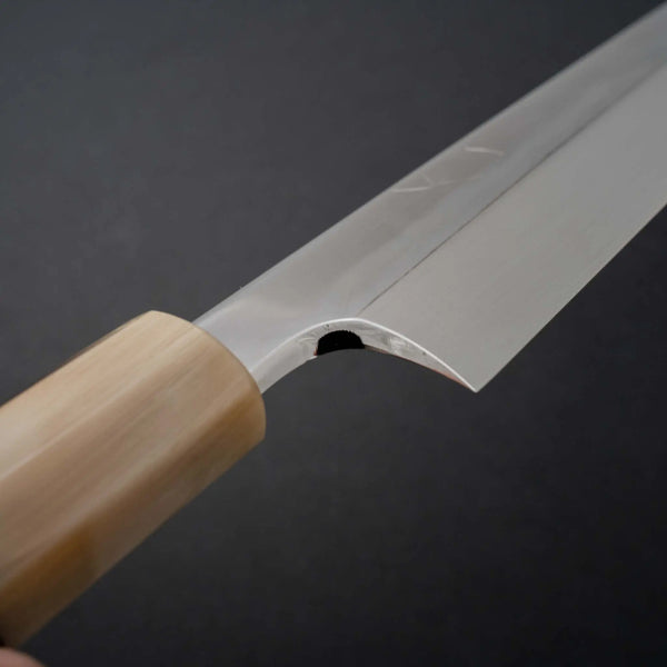 Hitohira Togashi White #1 Mizu Honyaki Yanagiba 300mm Taihei Ebony Handle (Saya) - Tetogi