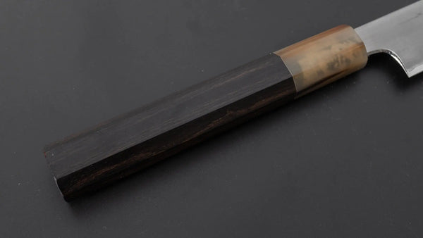 Hitohira Togashi White #1 Stainless Clad Kasumi Petty 165mm Ebony Handle - Tetogi