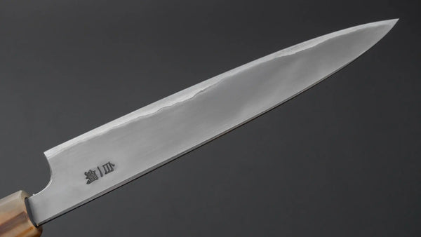 Hitohira Togashi White #1 Stainless Clad Kasumi Petty 165mm Ebony Handle - Tetogi