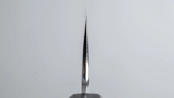 Hitohira Togashi White #1 Stainless Clad Kasumi Sujihiki 240mm Ebony Handle - Tetogi