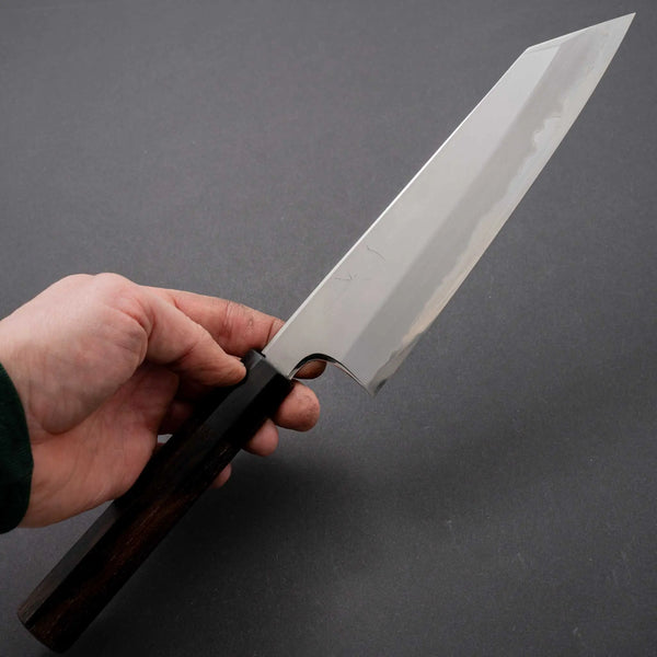 Hitohira Togashi White #1 Stainless Clad Kiritsuke Gyuto 210mm Ziricote Handle - Tetogi