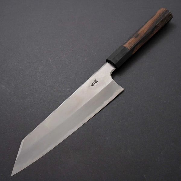 Hitohira Togashi White #1 Stainless Clad Kiritsuke Gyuto 210mm Ziricote Handle - Tetogi