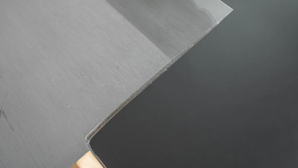 Hitohira Togashi White #1 Stainless Clad Migaki Chinese Cleaver 180mm Gumi Wood Handle - Tetogi