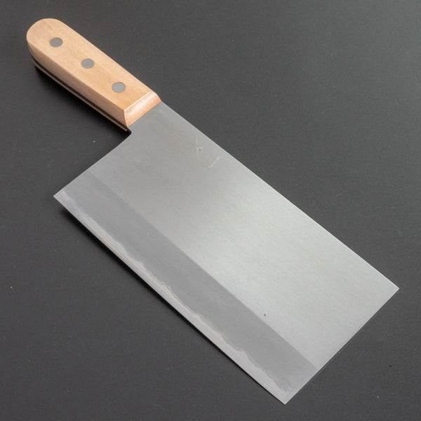 Hitohira Togashi White #1 Stainless Clad Migaki Chinese Cleaver 180mm Gumi Wood Handle - Tetogi