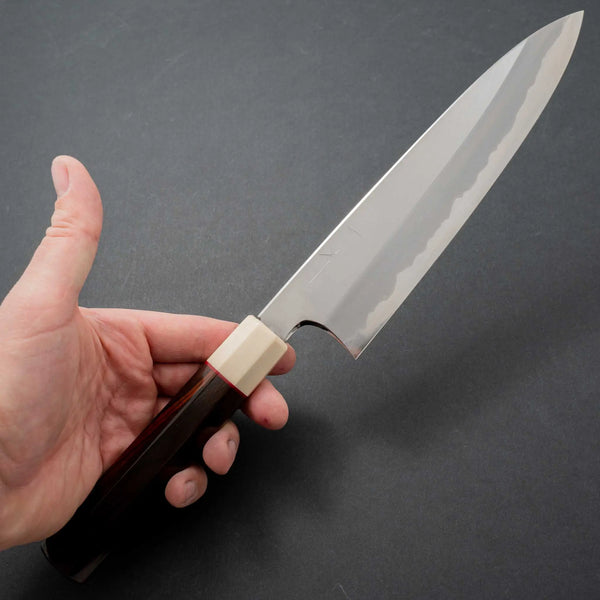 Hitohira Togashi White #1 Stainless Clad Migaki Gyuto 210mm Riisgaard Rosewood Handle Product vendor