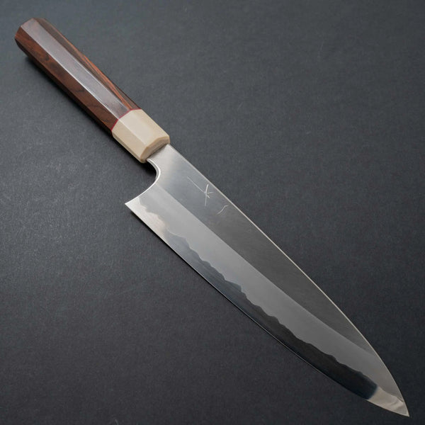 Hitohira Togashi White #1 Stainless Clad Migaki Gyuto 210mm Riisgaard Rosewood Handle Product vendor