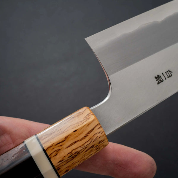 Hitohira Togashi White #1 Stainless Clad Migaki Kiritsuke Gyuto 240mm Riisgaard Rosewood Handle Product vendor