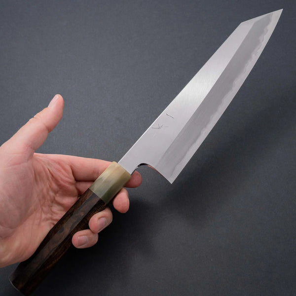 Hitohira Togashi White #1 Stainless Clad Migaki Kiritsuke Gyuto 240mm Ziricote Handle Product vendor