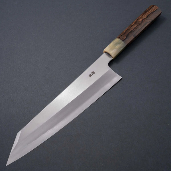 Hitohira Togashi White #1 Stainless Clad Migaki Kiritsuke Gyuto 240mm Ziricote Handle Product vendor