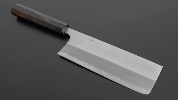 Hitohira Togashi White #1 Stainless Clad Migaki Nakiri 180mm Taihei Makassar Ebony Handle Product vendor