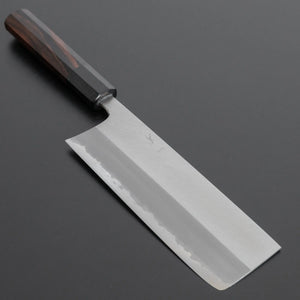 Hitohira Togashi White #1 Stainless Clad Migaki Nakiri 180mm Taihei Makassar Ebony Handle Product vendor