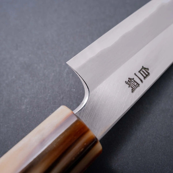 Hitohira Togashi White #1 Stainless Clad Migaki Petty 165mm Ho Wood Handle - Tetogi