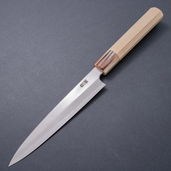 Hitohira Togashi White #1 Stainless Clad Migaki Petty 165mm Ho Wood Handle - Tetogi