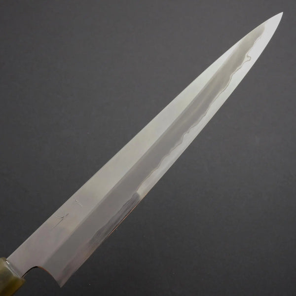 Hitohira Togashi White #1 Stainless Clad Sujihiki 270mm Ziricote Handle - Tetogi