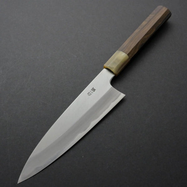 Hitohira Togashi White #1 Stainless Clad Utility 165mm Ziricote Handle Product vendor