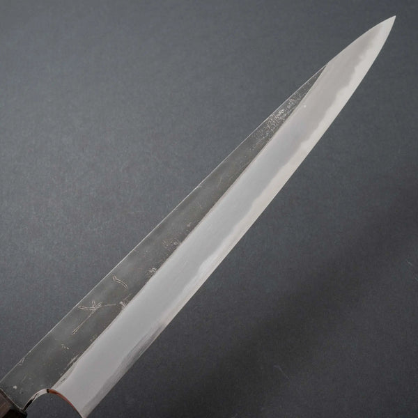 Hitohira Togashi White #2 Kurouchi Sujihiki 270mm Tagayasan Handle - Tetogi