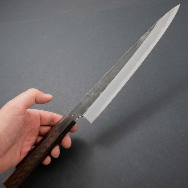 Hitohira Togashi White #2 Kurouchi Sujihiki 270mm Tagayasan Handle - Tetogi