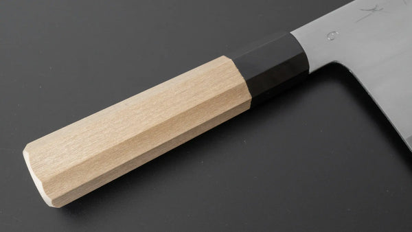 Hitohira Togashi White #2 Migaki Chinese Cleaver 220mm Ho Wood Handle (#6) - Tetogi