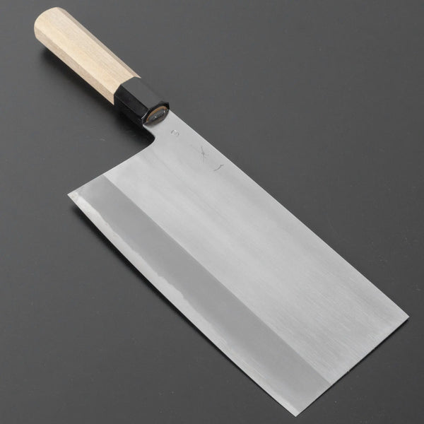 Hitohira Togashi White #2 Migaki Chinese Cleaver 220mm Ho Wood Handle (#6) - Tetogi